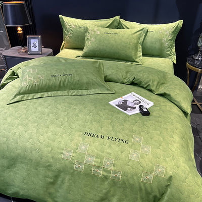 Luxury Home Textile Set de ropa de cama de algodón egipcio con cortinas a juego para cama King Size