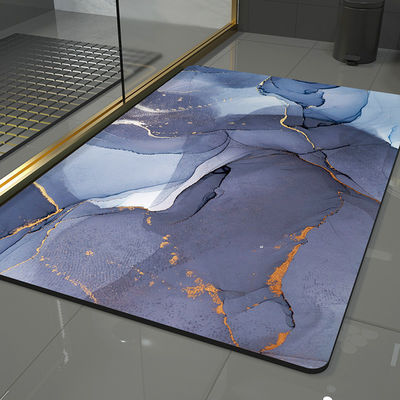Acero de secado rápido de piedra de baño colchoneta con color personalizado y absorvente duro alfombra de ducha