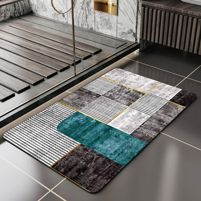 Acero de secado rápido de piedra de baño colchoneta con color personalizado y absorvente duro alfombra de ducha
