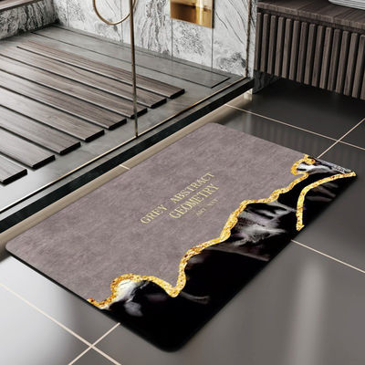 Acero de secado rápido de piedra de baño colchoneta con color personalizado y absorvente duro alfombra de ducha