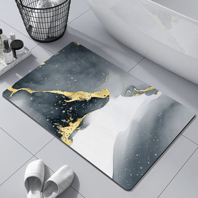 Acero de secado rápido de piedra de baño colchoneta con color personalizado y absorvente duro alfombra de ducha