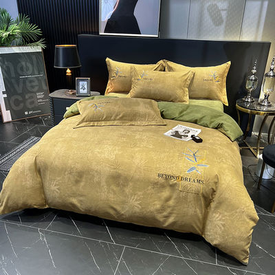 Conjuntos de ropa de cama para el hogar con cortinas a juego Sábanas de algodón egipcio para la cama del bebé del hotel