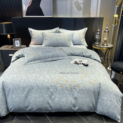 Conjuntos de ropa de cama para el hogar con cortinas a juego Sábanas de algodón egipcio para la cama del bebé del hotel