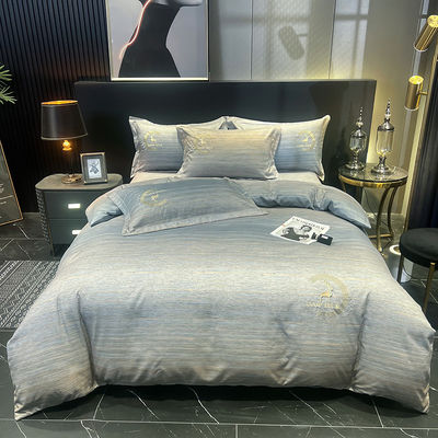Conjuntos de ropa de cama para el hogar con cortinas a juego Sábanas de algodón egipcio para la cama del bebé del hotel