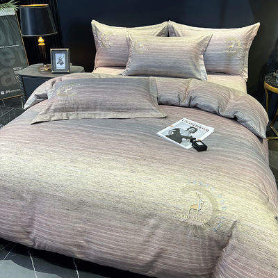 1 cubierta 1 sábana plana / sábana de cama 2 fundas de almohada rosa de algodón egipcio Set de ropa de cama para bebé en casa