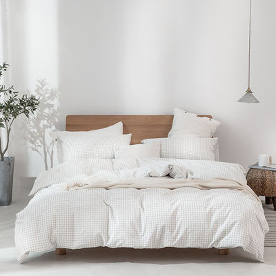 100% de ropa de cama de algodón lavado Se siente suave mano respirable y duradera como la textura