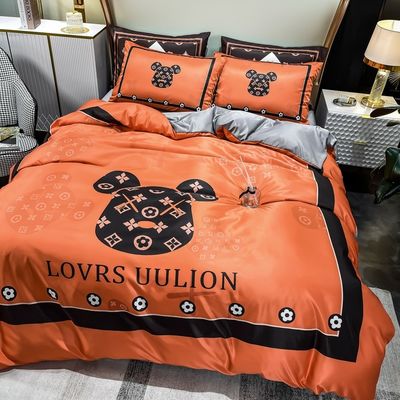 100% de poliéster de bodas de cuatro piezas Kit de ropa de cama para hotel y hogar