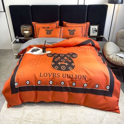 100% de poliéster de bodas de cuatro piezas Kit de ropa de cama para hotel y hogar