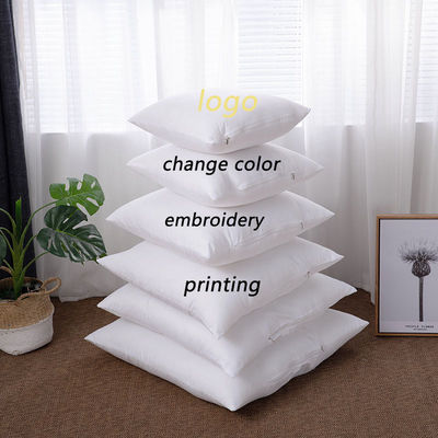 Logotipo personalizado aceptado Impresión floral de ropa de cama lanza para almohadas decorativas interiores de hoteles