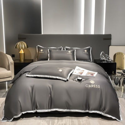 Set de ropa de cama de diseño de lujo para bodas Set de edredón Set de cubierta Set de sábanas Camioneta